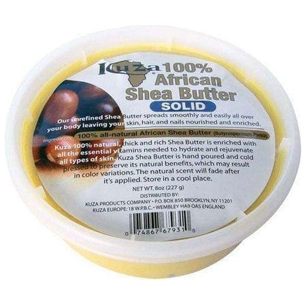 Kuza 100% African Shea Butter Solid Yellow 227ml - Gtworld.de