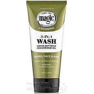 Magic Grooming 3 In 1 Wash Kakaobutter & Zedernholzöl für Bart, Gesicht und Haar 177ml - Gtworld.de