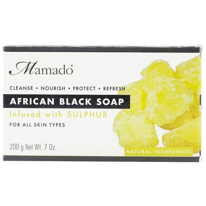 Mamado African Black Soap Infused with Sulphur 200g - gtworld.de