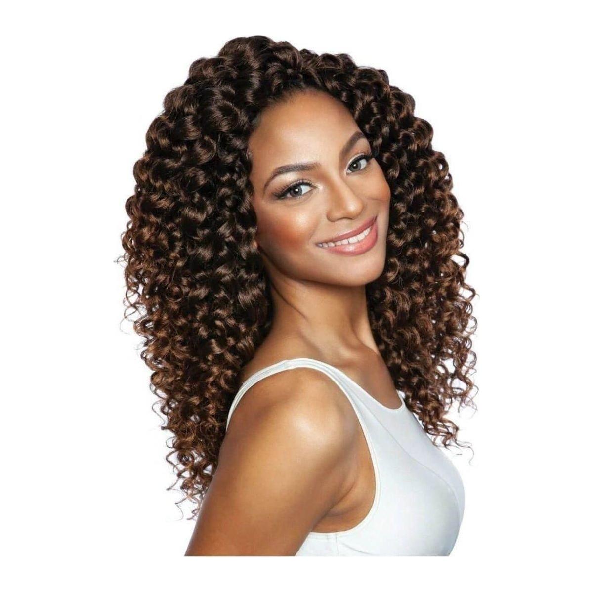 Mane Concept Afri - Naptural Caribbean 3X Sassy Curl Crochet Braid Kanekalon + Toyokalon Fiber 14" - Gtworld.de