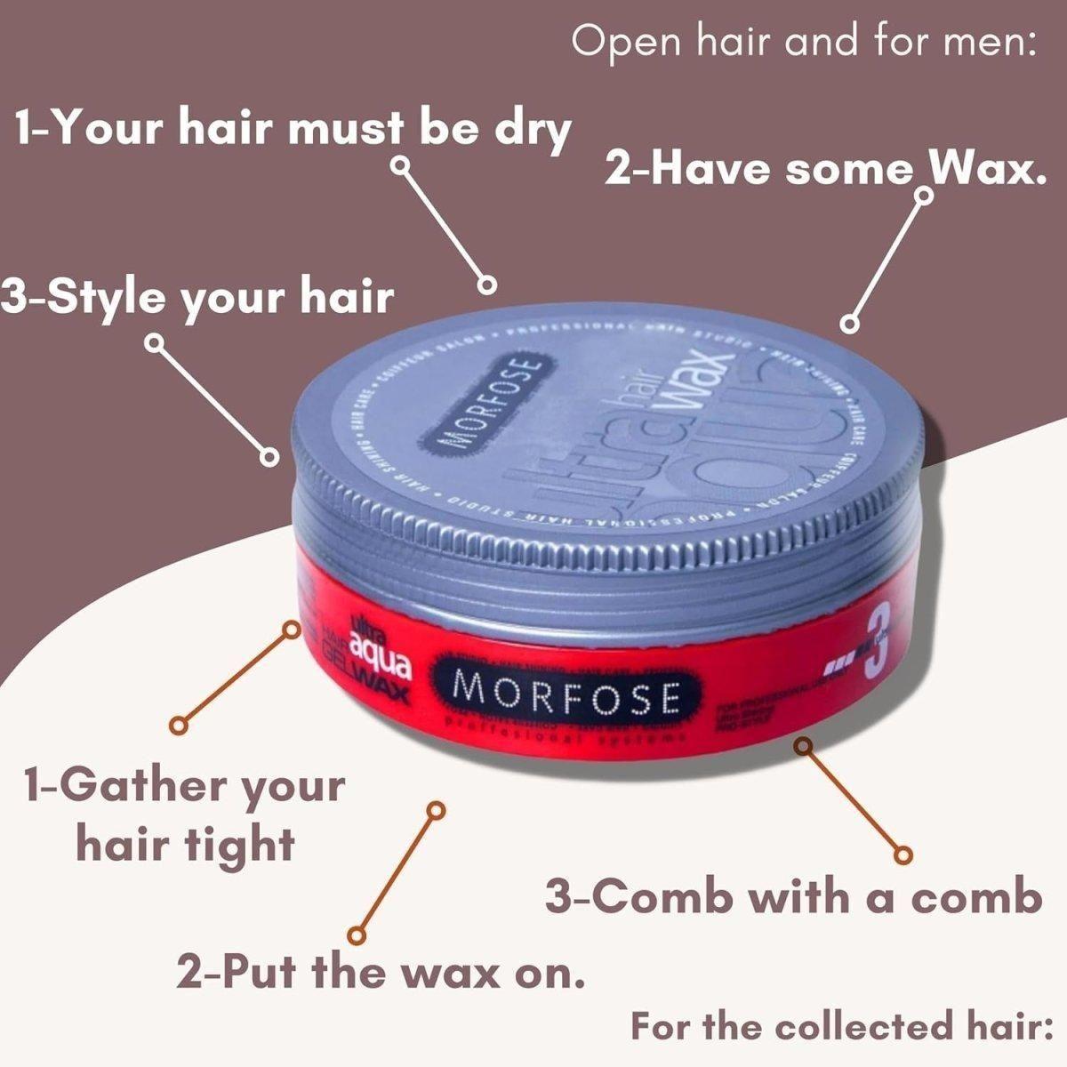 Morfose Hair Gel Wax Red 150ml - gtworld.de