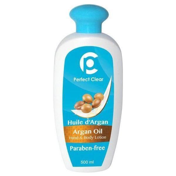 Perfect Clear Argan Oil Hand & Body Lotion, Paraben free 500ml - Gtworld.de