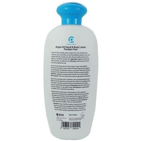 Perfect Clear Argan Oil Hand & Body Lotion, Paraben free 500ml - Gtworld.de