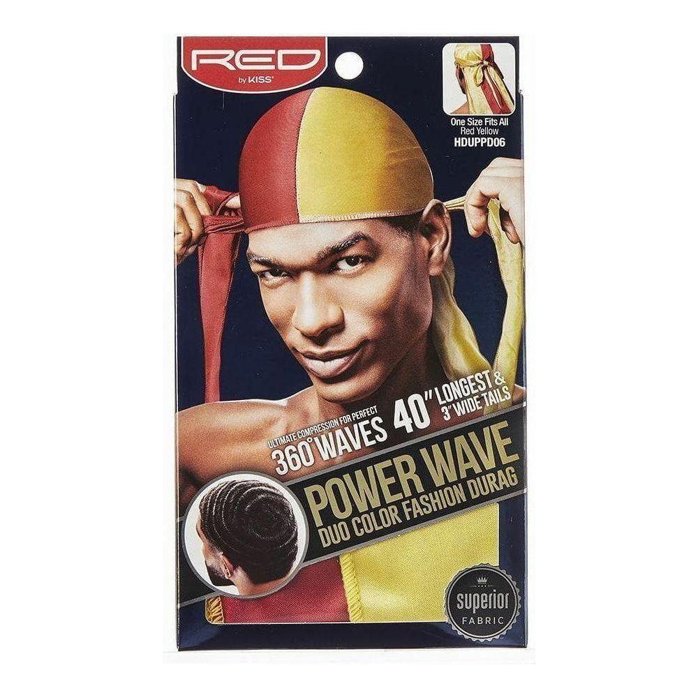 RED By Kiss: Power Wave DUO Durag - Red/ Yellow - Gtworld.de