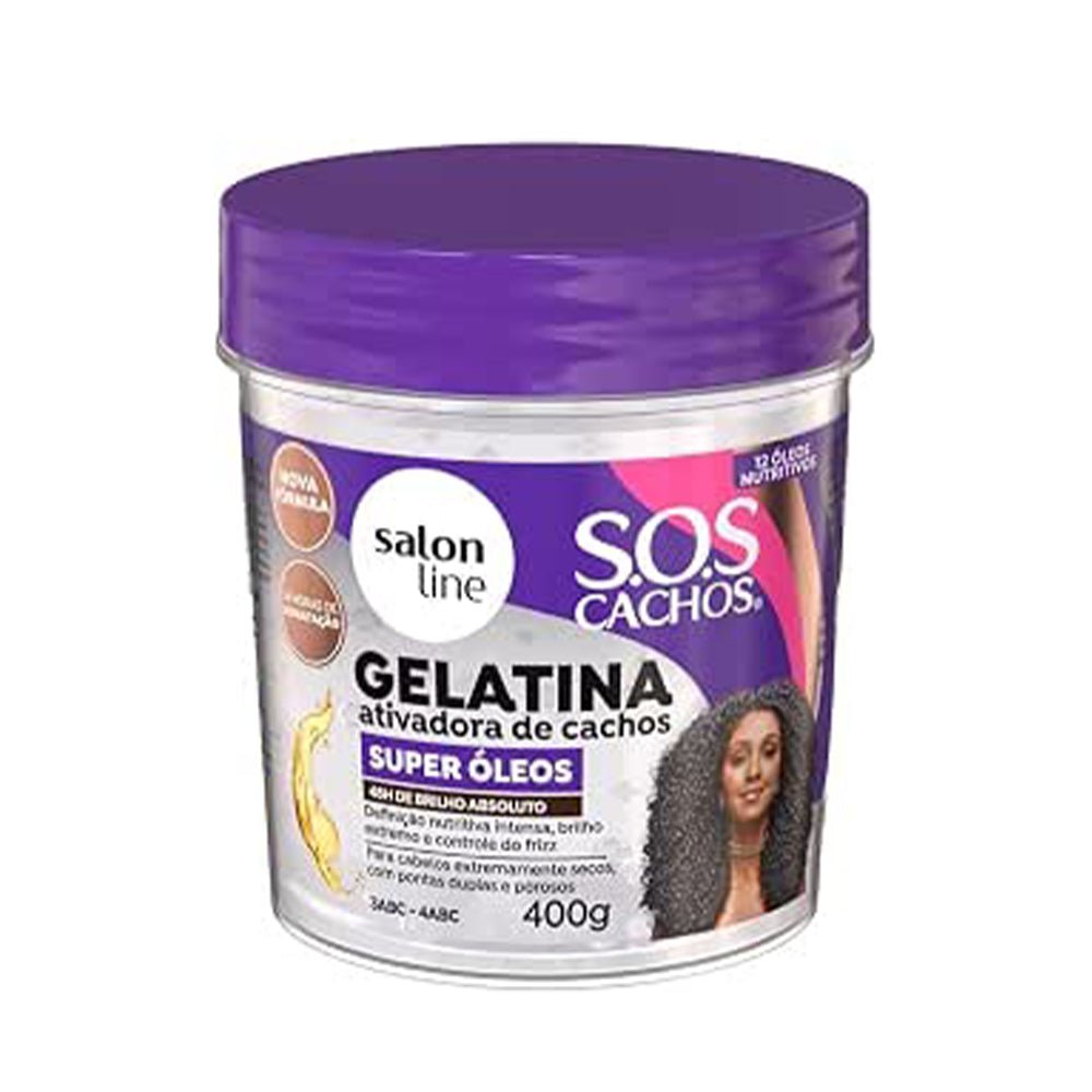 Salon Line SOS Cachos Mix De Óleos Hair Gelatin 400g - gtworld.de