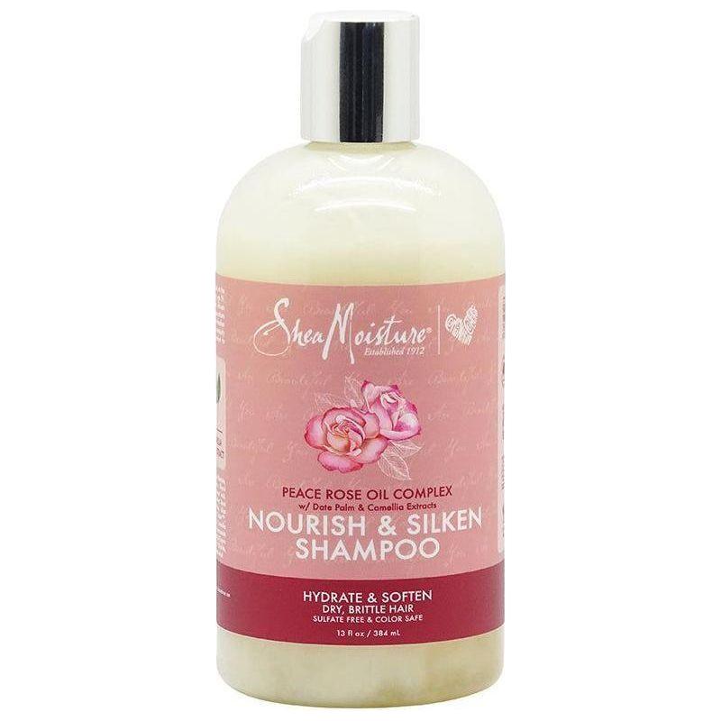 Shea Moisture Peace Rose Oil Complex Nourish & Silken Shampoo 384ml - Gtworld.de