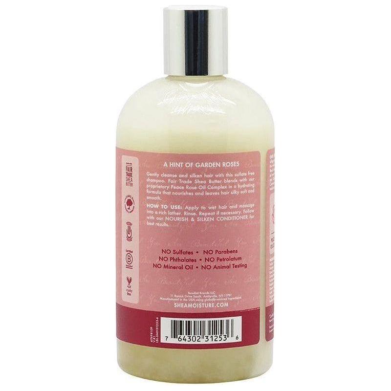 Shea Moisture Peace Rose Oil Complex Nourish & Silken Shampoo 384ml - Gtworld.de