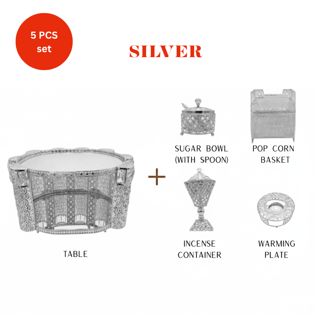 Shewhat 5pcs Rekebot Set Oval 1 (Gold & Silver) - gtworld.de