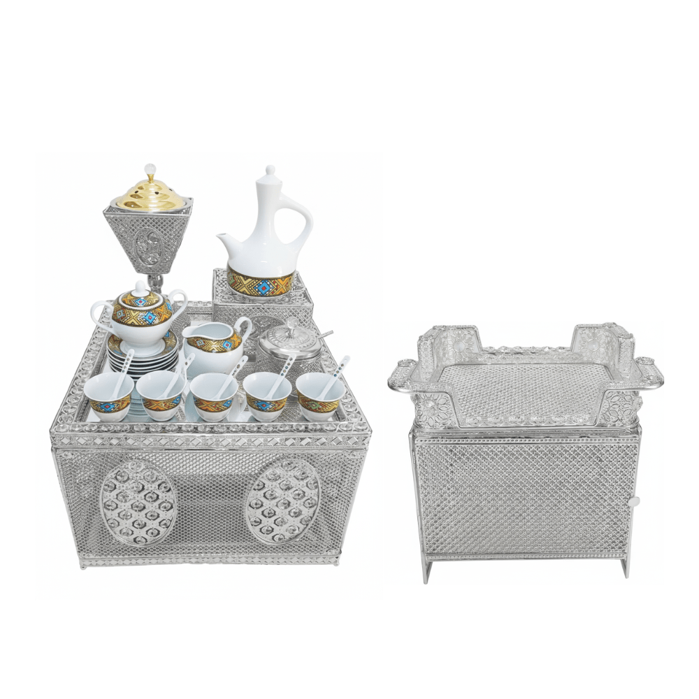 Shewhat 5pcs Rekebot Set Square 2 (Gold & Silver) - gtworld.de