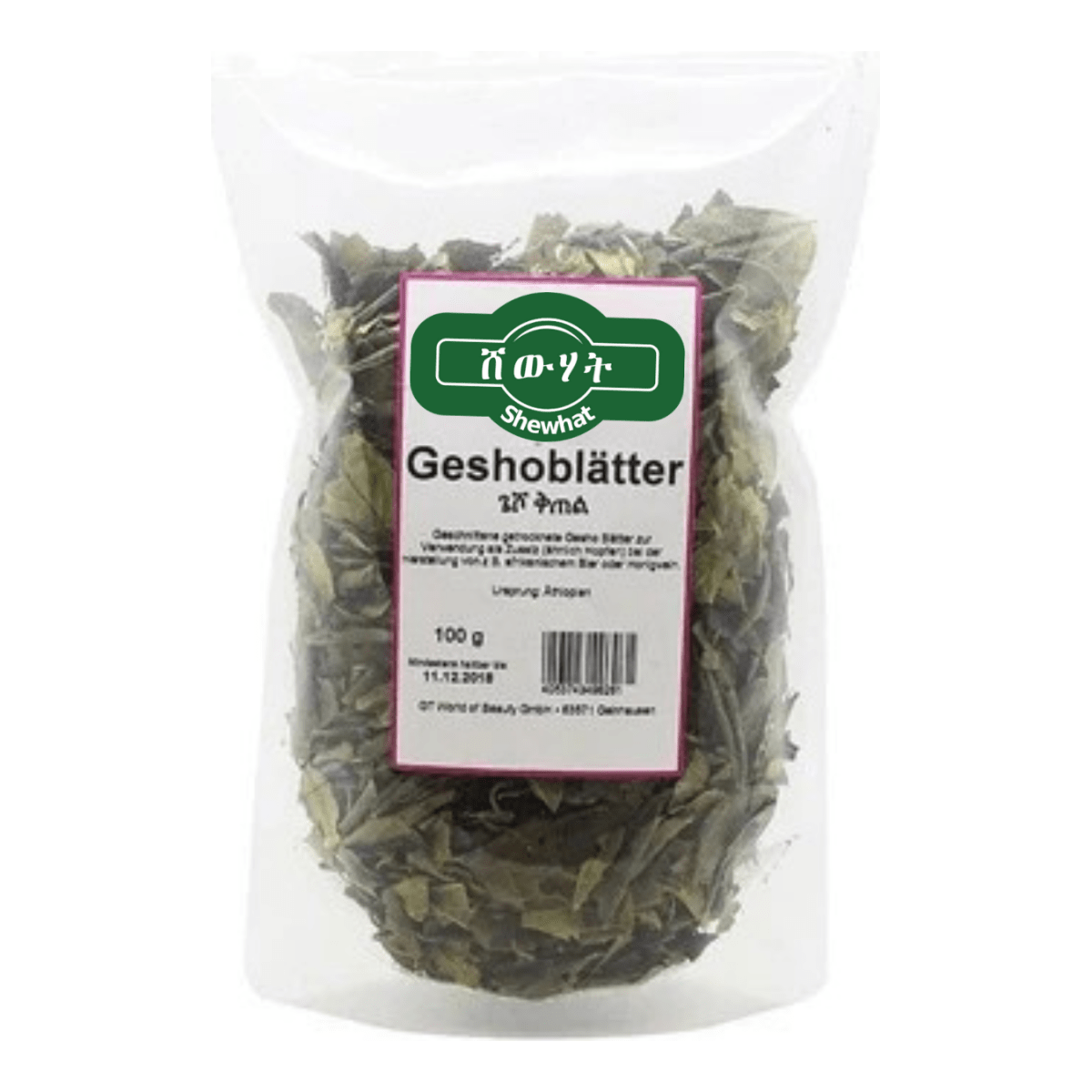Shewhat Food Gesho Blätter 100g - gtworld.de