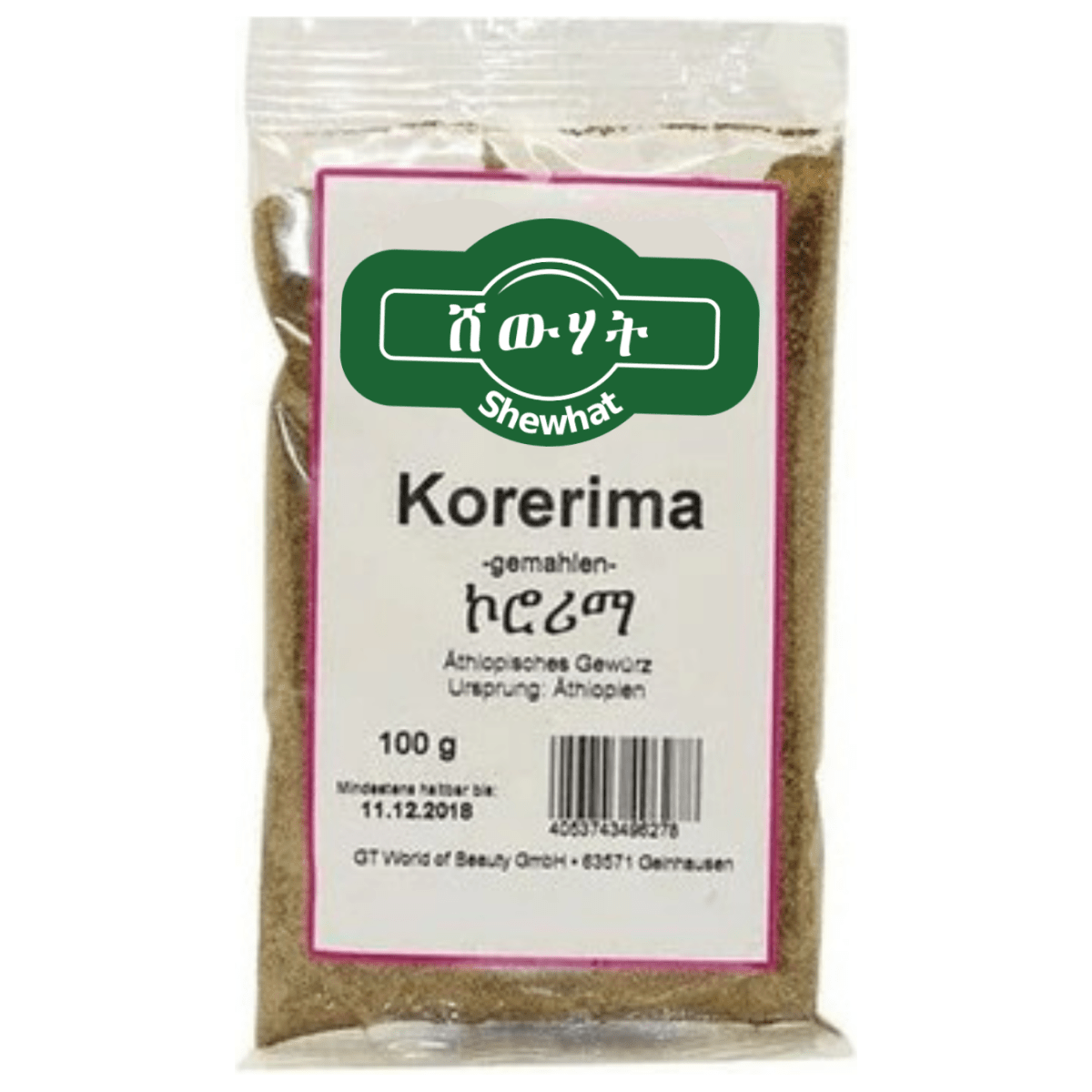 Shewhat Food Korerima Gemahlen 100g - gtworld.de