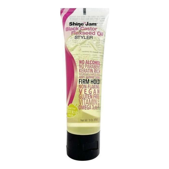 Shine - n - Jam Black Castor & Flaxseed Oil Gel - gtworld.de