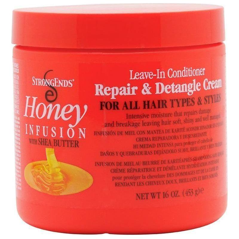 StrongEnds Honey Infusion with Shea Butter Leave - In Conditioner Repair & Detangle Cream 453g - Gtworld.de