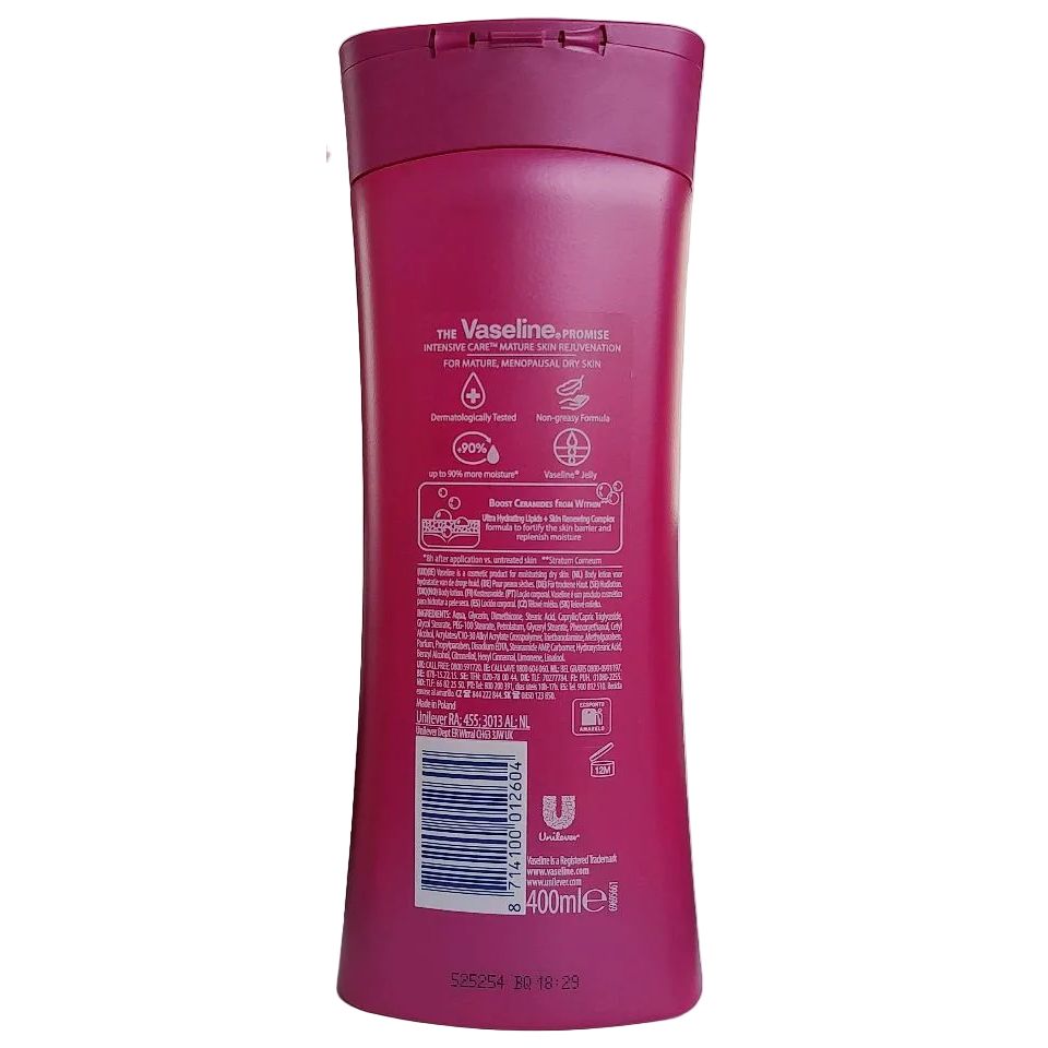 Vaseline Mature Skin Rejuvenation Body Lotion 400ml - gtworld.de