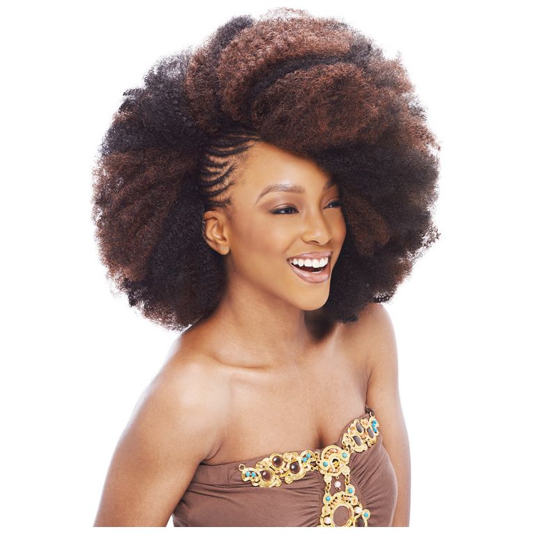 Janet Collection Noir 2X Afro Kinky Bulk 24&quot; 100% Kanekalon Fiber