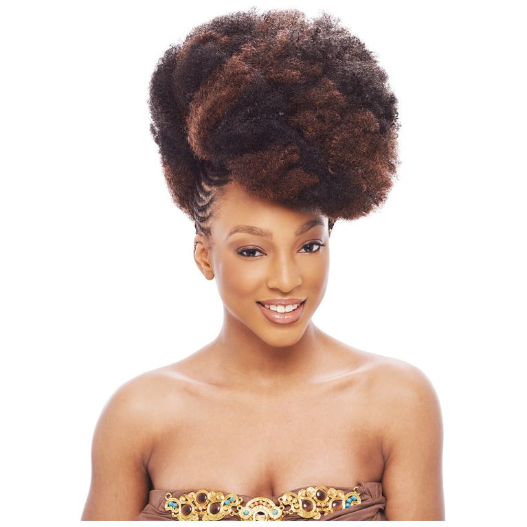 Janet Collection Noir 2X Afro Kinky Bulk 24&quot; 100% Kanekalon Fiber