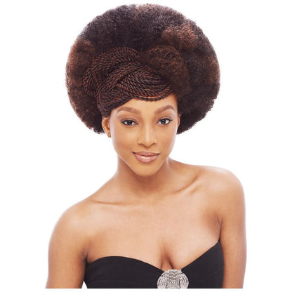 Janet Collection Noir 2X Afro Kinky Bulk 24&quot; 100% Kanekalon Fiber