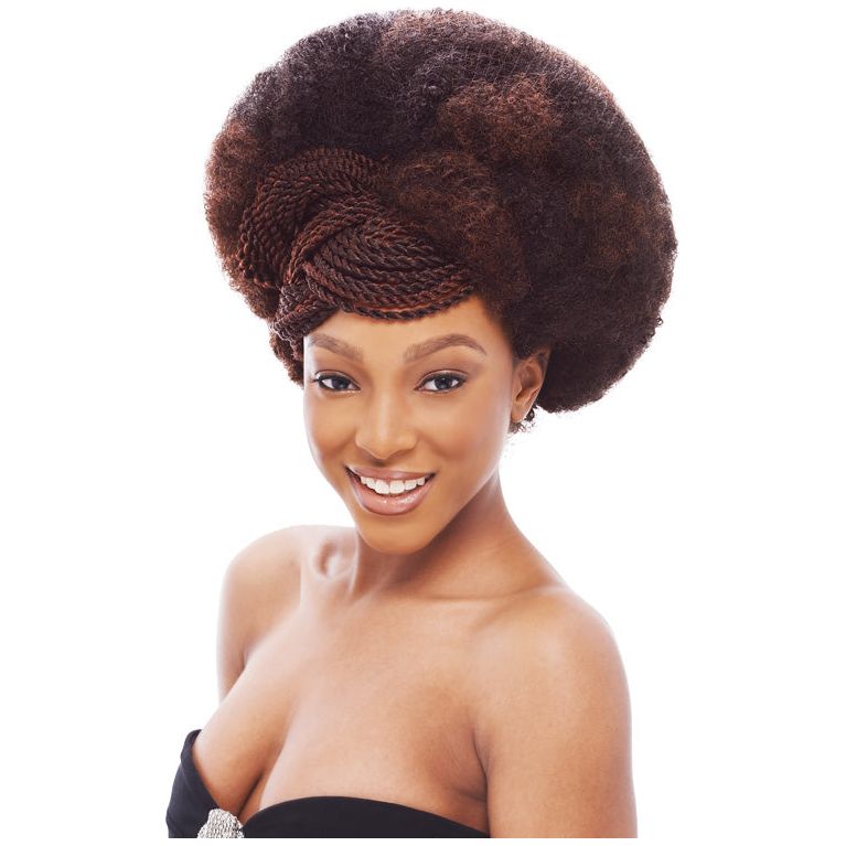 Janet Collection Noir 2X Afro Kinky Bulk 24&quot; 100% Kanekalon Fiber