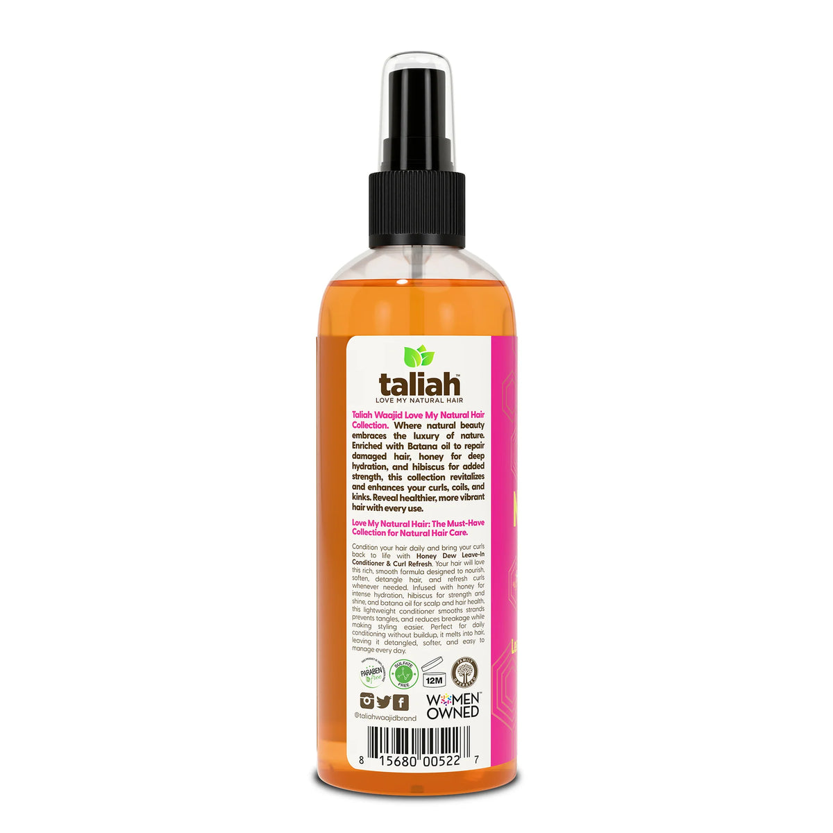 Taliah Waajid Love My Natural Hair Honey Dew Leave It In Conditioner 12oz