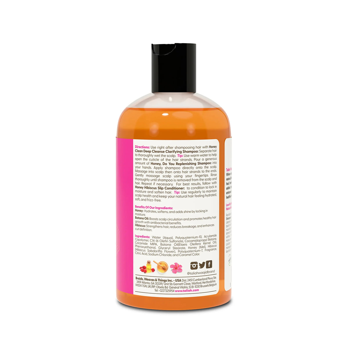 Taliah Waajid Love My Natural Hair Honey Dew You Replenishing Moisture Shampoo 12oz