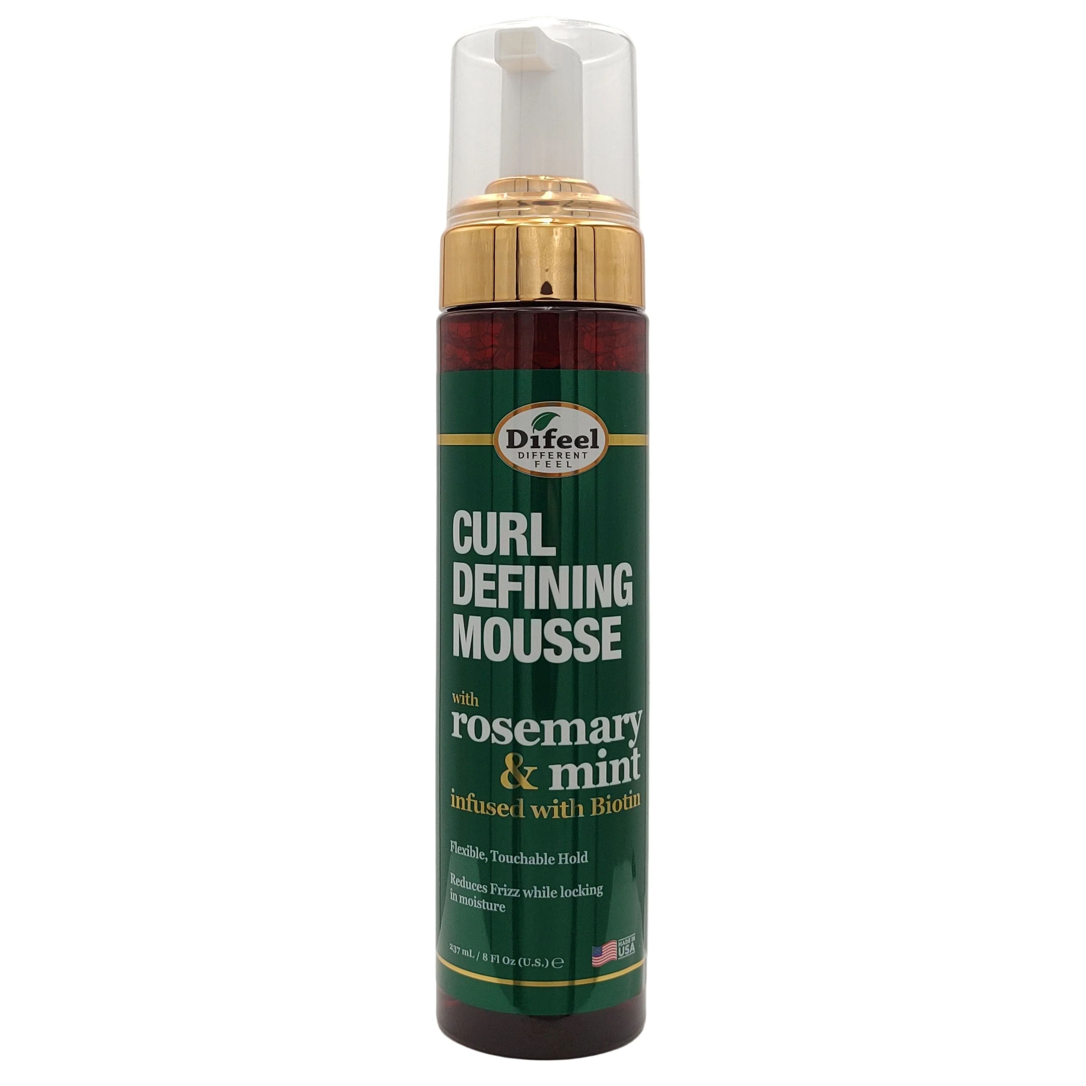 Difeel Rosemary &amp; Mint Curl Defining Mousse 8 oz