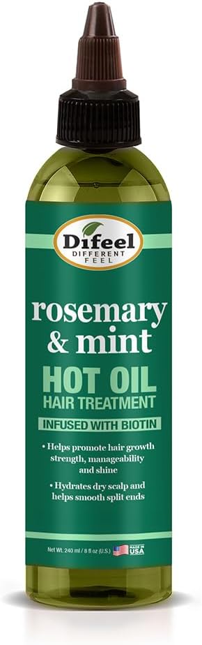 Difeel Rosemary Mint  Hot Oil Hair Treatment 8 oz