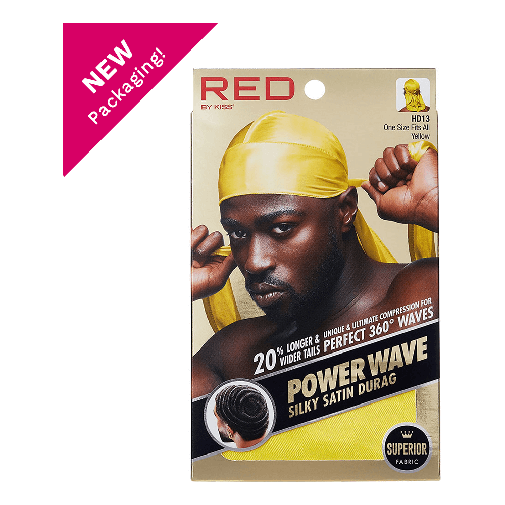 Red By Kiss Power Wave Silky Satin Durag _ Superior Fabric