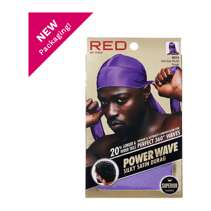 Red By Kiss Power Wave Silky Satin Durag _ Superior Fabric