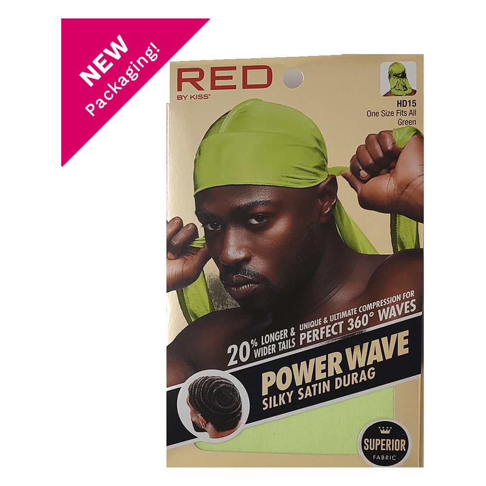 Red By Kiss Power Wave Silky Satin Durag _ Superior Fabric