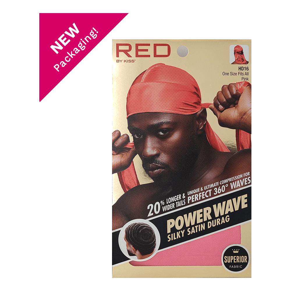 Red By Kiss Power Wave Silky Satin Durag _ Superior Fabric