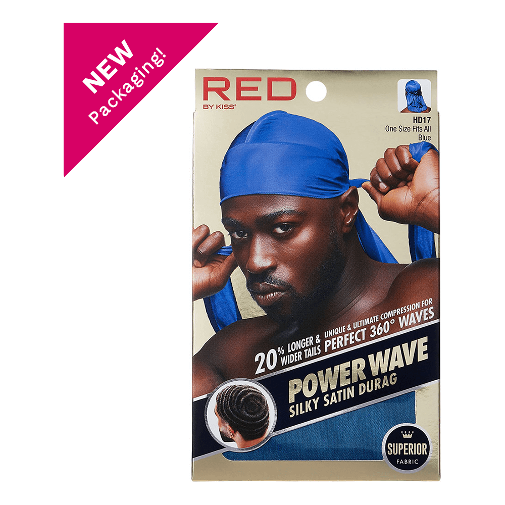 Red By Kiss Power Wave Silky Satin Durag _ Superior Fabric