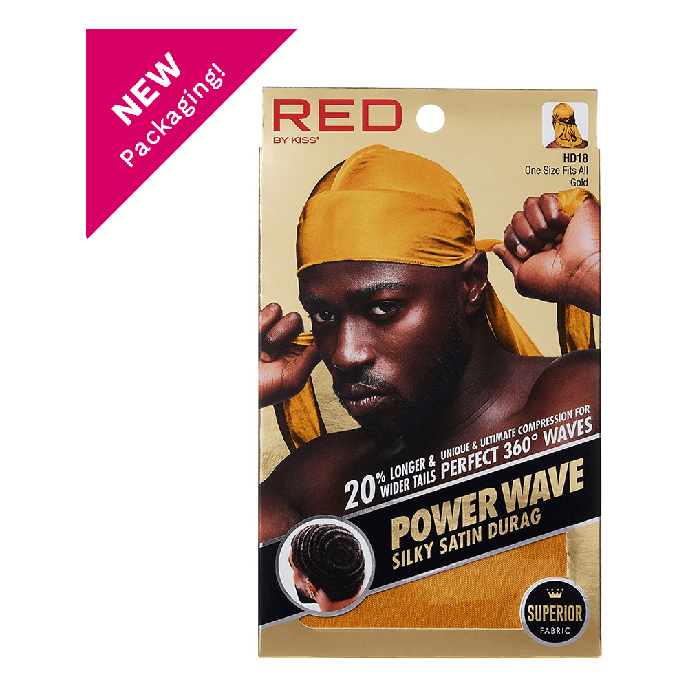 Red By Kiss Power Wave Silky Satin Durag _ Superior Fabric