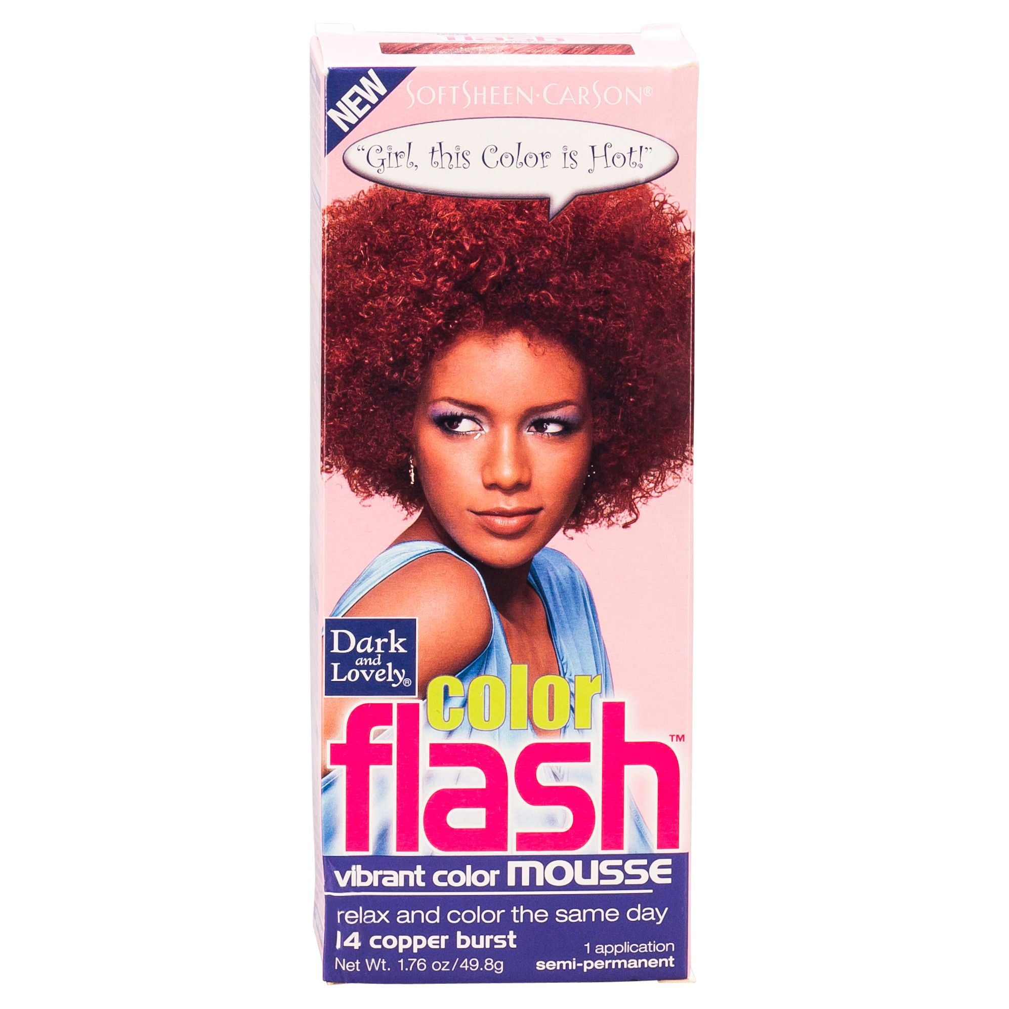 Dark and Lovely Soft Sheen-Carson Color Flash Vibrant Color Mousse 1.76 oz