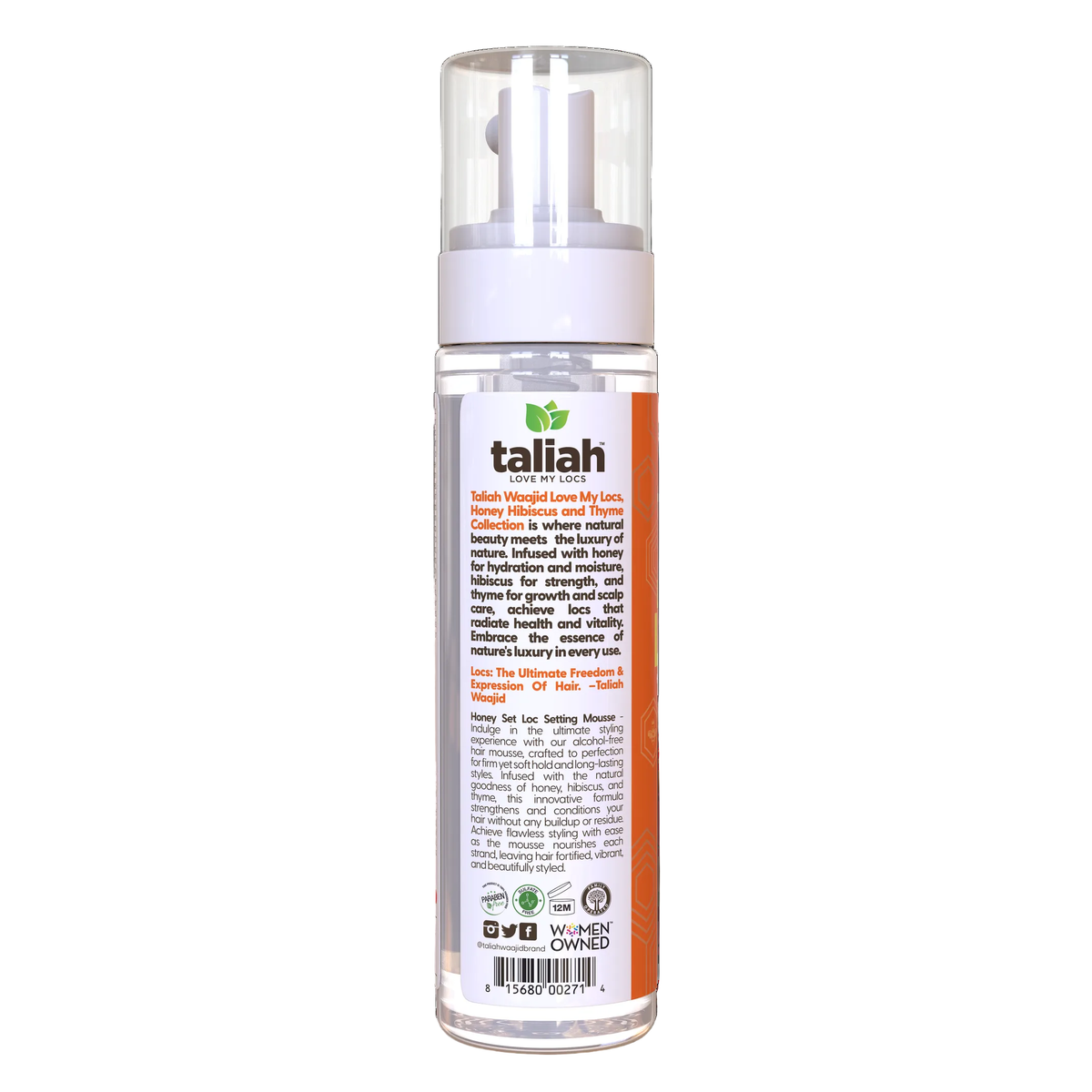 Taliah Waajid Love My Locs Honey Set Loc Setting Mousse 8oz