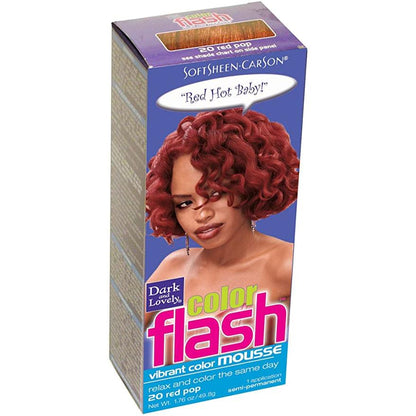 Dark and Lovely Soft Sheen-Carson Color Flash Vibrant Color Mousse 1.76 oz