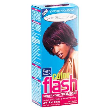 Dark and Lovely Soft Sheen-Carson Color Flash Vibrant Color Mousse 1.76 oz