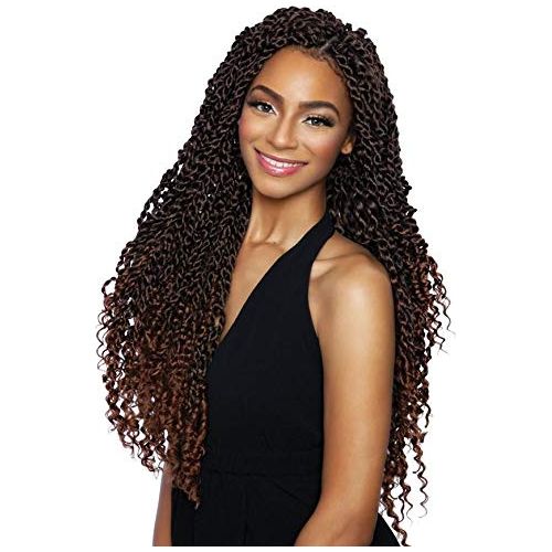 Mane Concept Afri-Naptural Caribbean Water Wave Crochet Braid Kanekalon Fiber 18&