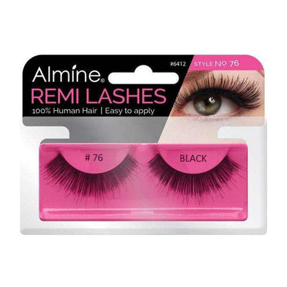 Almine Eyelashes Black 100% Remi Human hair