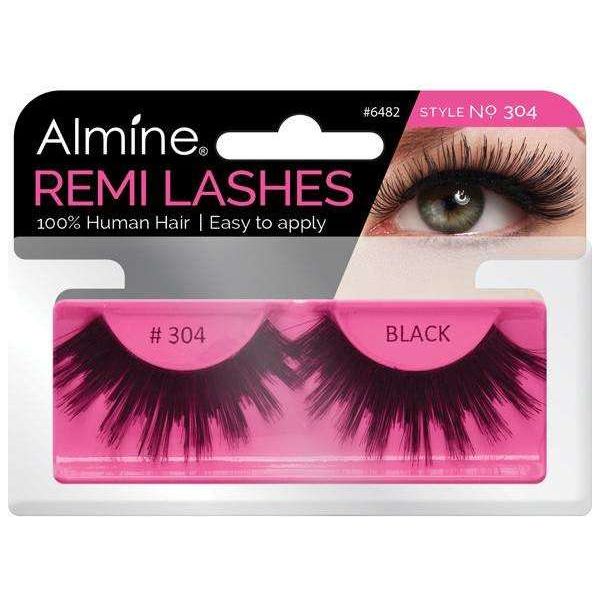 Almine Eyelashes Black 100% Remi Human hair