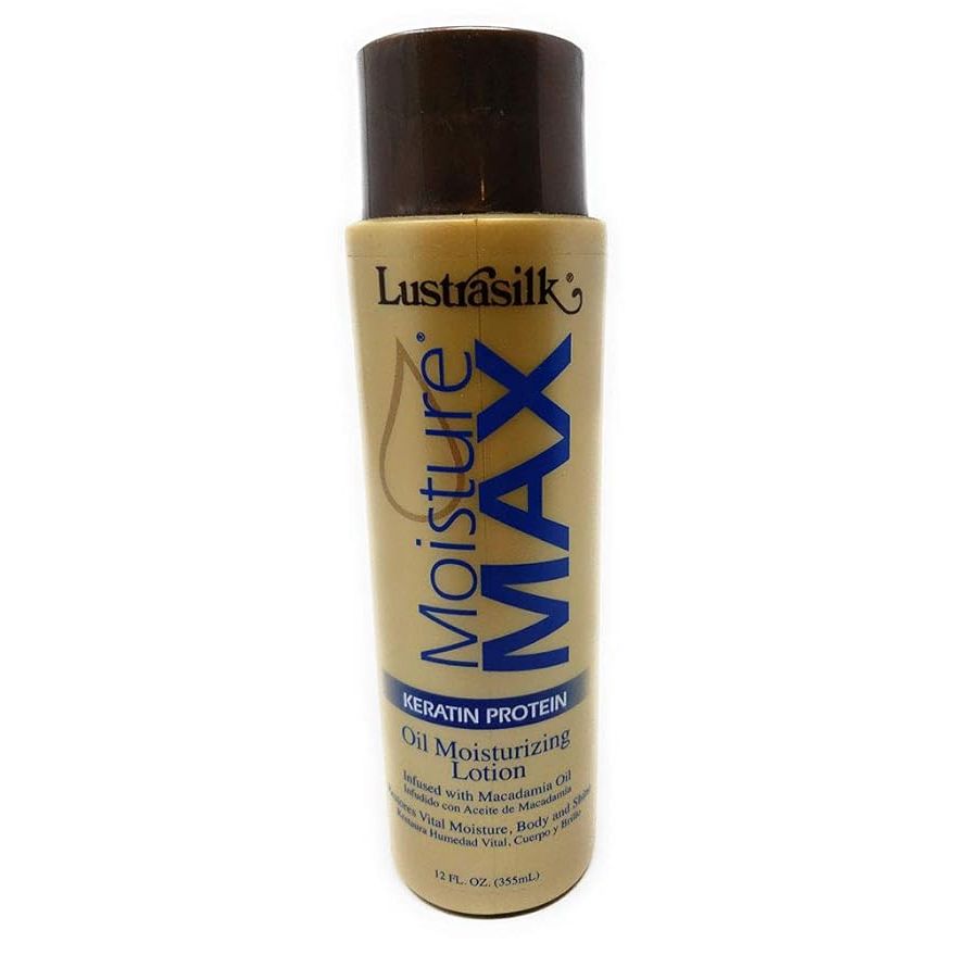 Lustrasilk Moisture Max Keratin Protein Oil Moisturizing Lotion 12oz