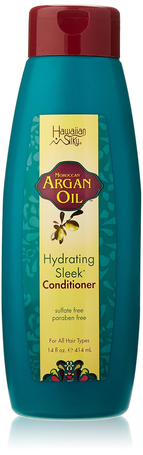 Hawaiian Silky Argan Oil Hydrating Sleek Conditioner 414ml
