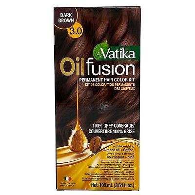 Vatika Oil Fusion Permanent Hair Color Kit 108ml