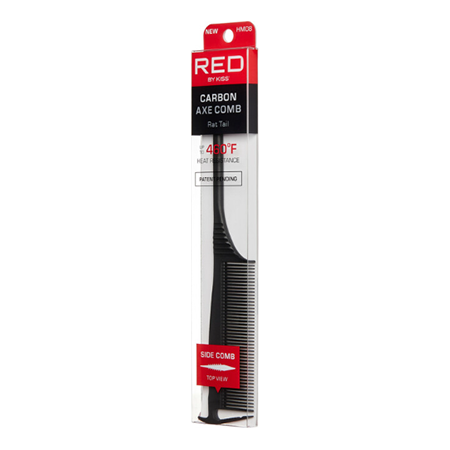 Red by Kiss Carbon Ax Pin/Rat Tail Side Comb