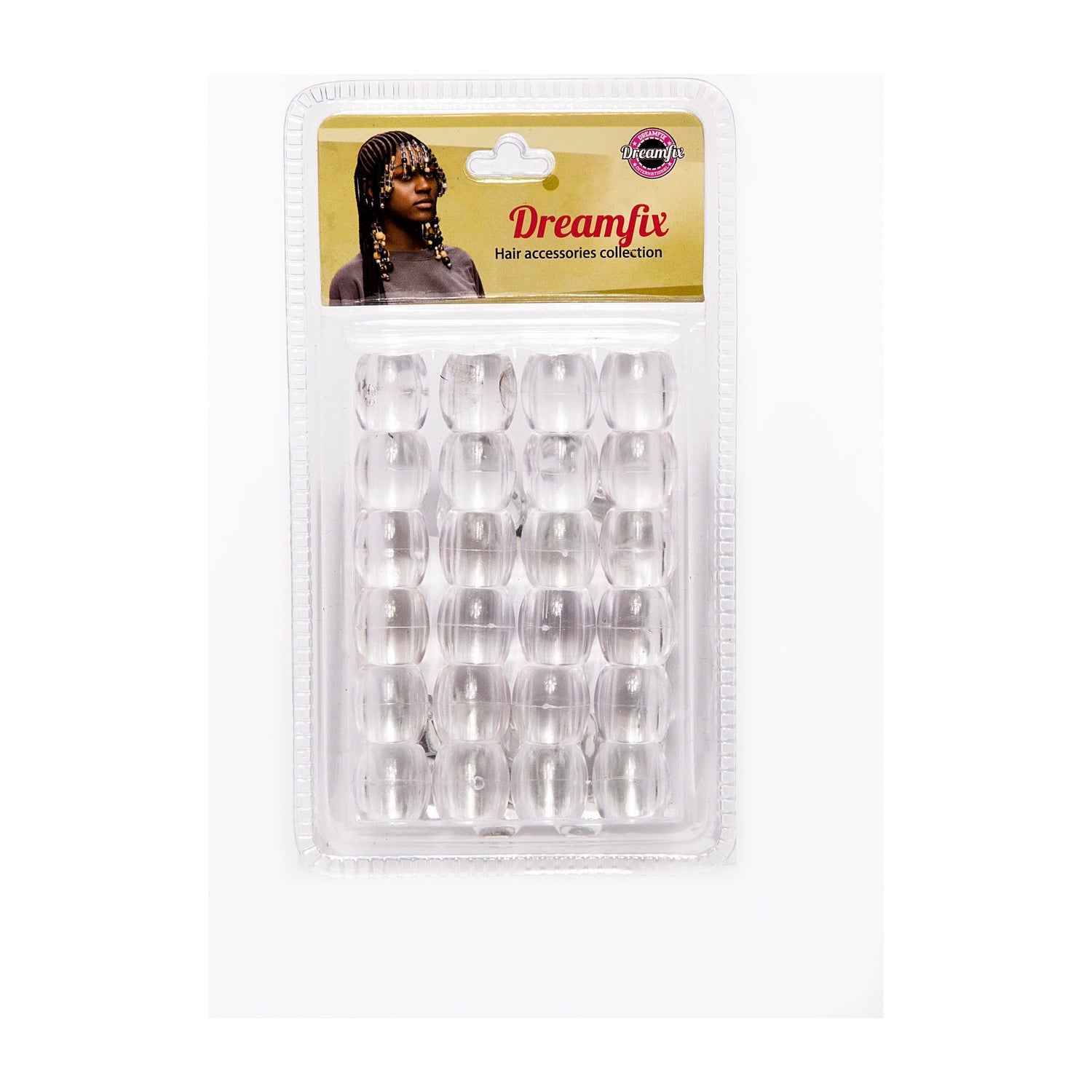 Dreamfix Jumbo Hair Beads Transparent