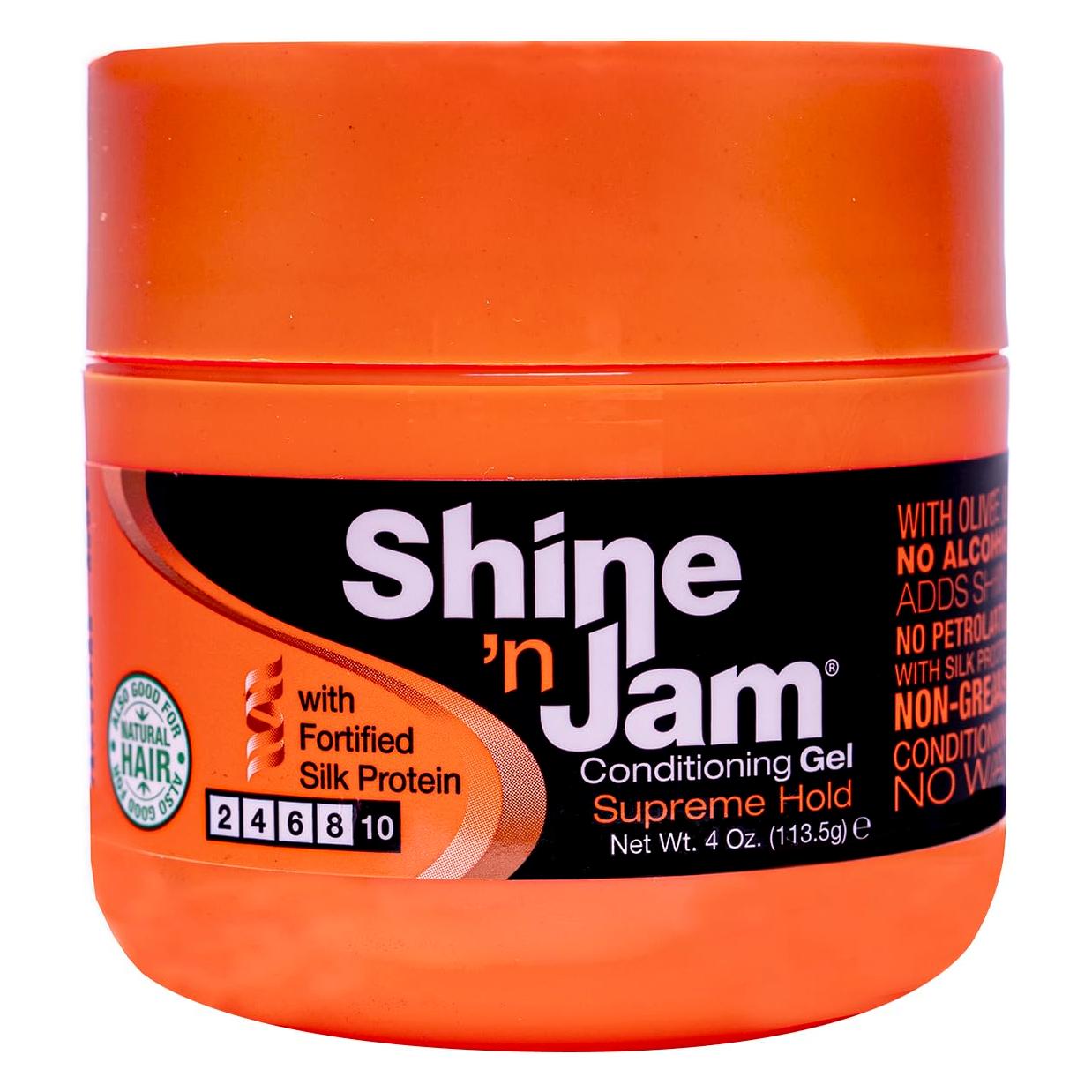 Ampro Shine-n-Jam- Supreme Hold Moist Gel 4oz