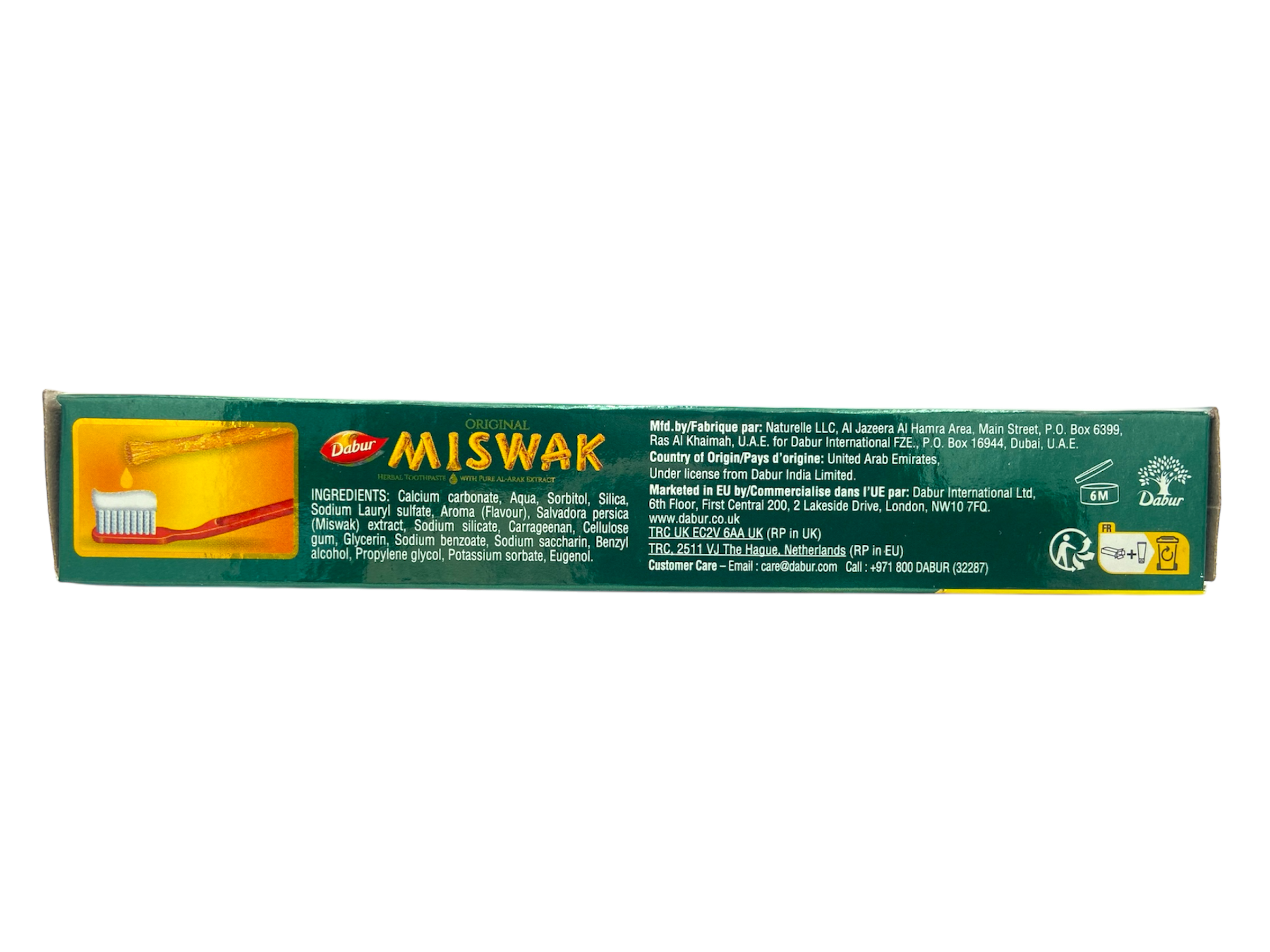 Dabur Miswak Toothpaste (50 + 25g Free) For Healthy Gums &amp; Fresh Breath