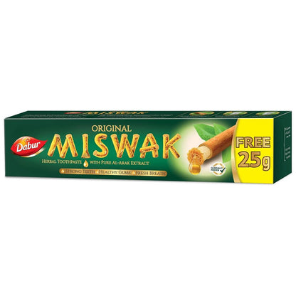 Dabur Miswak Toothpaste (50 + 25g Free) For Healthy Gums &amp; Fresh Breath