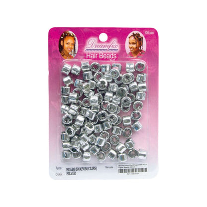 Dreamfix Hair Beads Open &amp; Close 100 Per Pack