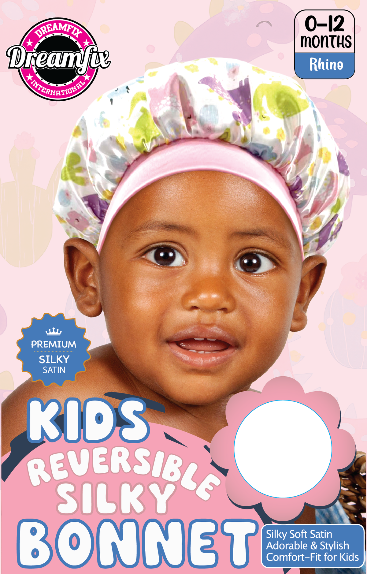 Dreamfix Kids Reversible Silky Bonnet