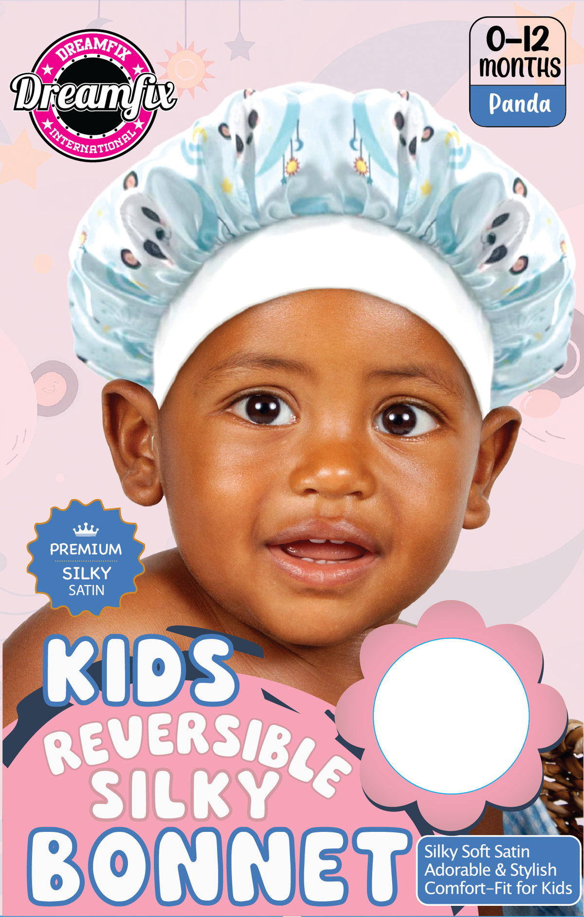 Dreamfix Kids Reversible Silky Bonnet